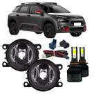 Kit farol milha citroen c4 cactus 2019 a 2022 super led