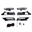 Kit Farol Milha Com Led HR-V Moldura Modelo Original