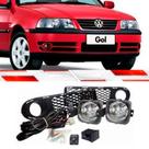 Kit Farol Milha Completo Gol Parati Saveiro G3 Fase 1 1999 Ate 2002 Farois Grades Interruptor Chicote Relé Parafusos