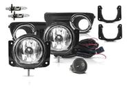 Kit Farol Milha E Grade Palio Siena G3 2010 A 2016 Way Preto Preto Millha Aro Cromado