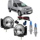 Kit farol milha fiat fiorino 2014 ate 2021 e super branca
