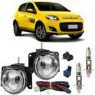Kit farol milha fiat palio sporting 2012 a 2017 c/ led vidro