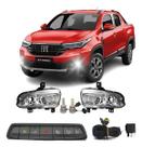 Kit Farol Milha Fiat Strada Freedom 2020 A 2025 Super Led