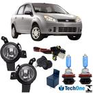 Kit farol milha ford fiesta 2007 a 2011 super branca