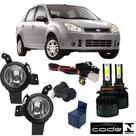 Kit farol milha ford fiesta 2007 a 2011 super led