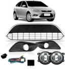 Kit Farol Milha Ford Focus 2009 A 2013 + Grade Parachoque