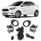 Kit Farol Milha Ford Ka 2015 até 2020 Chave Universal Sem Grade SL101210USG Shocklight