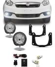 Kit Farol Milha Grand Siena 2012 2014 2016 2018 + par de pingo t10 5050 5 leds