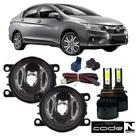 KIT Farol Milha Honda City 2014 a 2022 Super Led