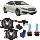 Kit farol milha honda new civic 2015 a 2021 super branca Kit farol milha honda new civic 2015 a 2021 super branca