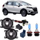 Kit farol milha honda wr-v 2015 a 2021 super branca