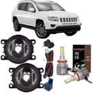 Kit farol milha jeep compass 2014 a 2020 super led Kit farol milha jeep compass 2014 a 2020 super led