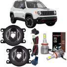 Kit farol milha jeep renegade 2015 a 2020 super led Kit farol milha jeep renegade 2015 a 2020 super led