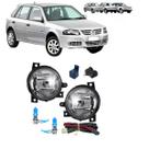 Kit farol milha lampadas super brancas parati g4 2006 - 2014