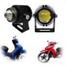 Kit Farol Milha Led F009 Moto Honda Biz 125 2001 2002 2003 2004 2005 2006 2007 2008 2009 2010 até 2019