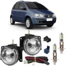 Kit farol milha led fiat idea 2004 ate 2016 vidro