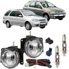 Kit farol milha led fiat palio weekend adv g2 g3 vidro