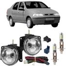 Kit farol milha led fiat siena g2 2001 ate 2007 vidro Kit farol milha led fiat siena g2 2001 ate 2007 vidro
