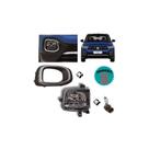 Kit Farol Milha Led Moldura Cromada T-cross 2018 Á 2023 Ld Preto