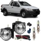Kit farol milha led strada hard working 2017 a 2020 vidro
