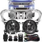 Kit Farol Milha Neblina Cromado Ford Ranger 2012 2013 2014