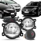 Kit Farol Milha Neblina LED JAC J2 J3 J6 2012 2013 2015 2016