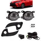 Kit Farol Milha Neblina Yaris Com Led 2022 Diante Bt Painel