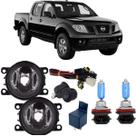 Kit farol milha nissan frontier 2007 a 2015 super branca