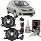 Kit farol milha nissan tiida 2008 a 2013 super led