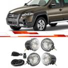 Kit Farol Milha Palio Weekend Ate 2009 Strada Adventure Fire Ate 2012 Com Chicote Relé Interruptor uso geral Com Led