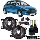 KIT FAROL MILHA Peugeot 206 2009 a 2015 Super Led
