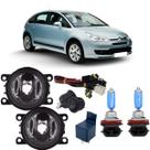 Kit farol milha peugeot 207 307 c4 logan focus super branca