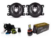 Kit farol milha peugeot hoggar 2010 / 2014 + super led h8 6000k