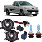 Kit farol milha peugeot hoggar 2010 ate 2014 e super branca