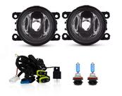 Kit farol milha renaut logan 2010 / 2013 + super branca h8 8500k