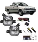 Kit Farol Milha SAVEIRO 1999 2000 2001 2002 VIDRO e Led
