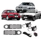 Kit Farol Milha Shocklight Gol/Parati/Saveiro G3 99/02 Encaixe H3 Até 55W SL-260110