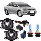 Kit farol neblina ford focus 2009 a 2013 e super branca