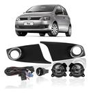 Kit Farol Neblina Milha Fox Spacefox 2014 Botão Redondo