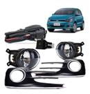 Kit Farol Neblina Milha Fox Spacefox 2015 2016 2017 2018 2019 Botão Painel