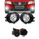 Kit Farol Neblina Milha Gol Parati Saveiro G4 Fox 2003 / 2009 botão universal