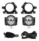 Kit Farol Neblina Milha Honda City 2009 2010 2011 Aro Preto
