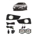 Kit Farol Neblina Milha Honda City 2015 2016 Aro Cromado Kit Farol Neblina Milha Honda City 2015 2016 Aro Cromado