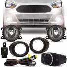 Kit Farol Neblina Milha Ká 2015 2016 2017 2018 2019 com moldura