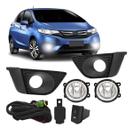 Kit Farol Neblina Milha New Fit 2015 2016 2017 Moldura Preta