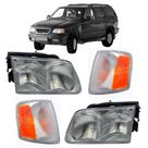 Kit Farol + Pisca Ambar S10 Blazer 1995 Á 2000 Foco Duplo