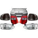 Kit Farol + Pisca Fume + Lanterna Fume Palio G1 1996 Á 2000
