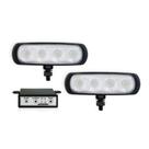 Kit Farol Power LED New Slim 4W Branco Com Módulo