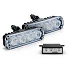 Kit Farol Power LED Slim 4W Branco Com Módulo