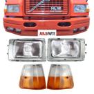 Kit Farol Volvo Nl12 Nl10 Edc 87 a 97 Com Pisca Bicolor